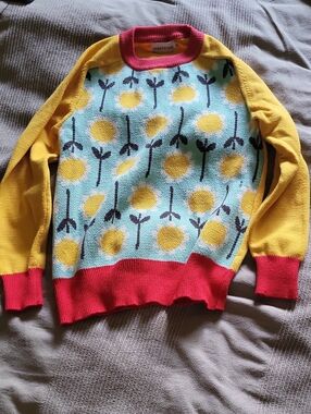 Colourful sunflower Oxknit sweater